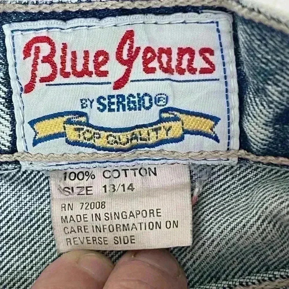 Blue Jean by Sergio Valente vintage tag size 13/14 actual measurements in photos - Picture 7 of 12